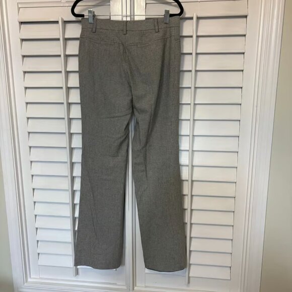 J. Crew Gray and White Houndstooth Print Wool Blend Dress Pants Size 4 - Picture 2 of 7